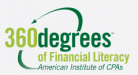 360 Degrees of financial literacy American Institute of CPAs logo
