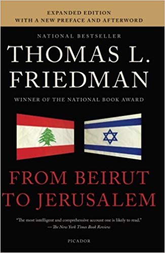 Cover of "From Beirut to Jerusalem" by Thomas L. Friedman