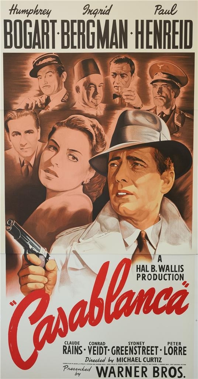 "Casablanca" movie poster