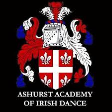Logo for the Ashurst Academy of Irish Dance.