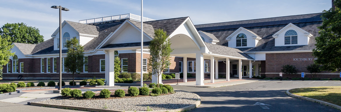 Southbury Public Library exterior shot