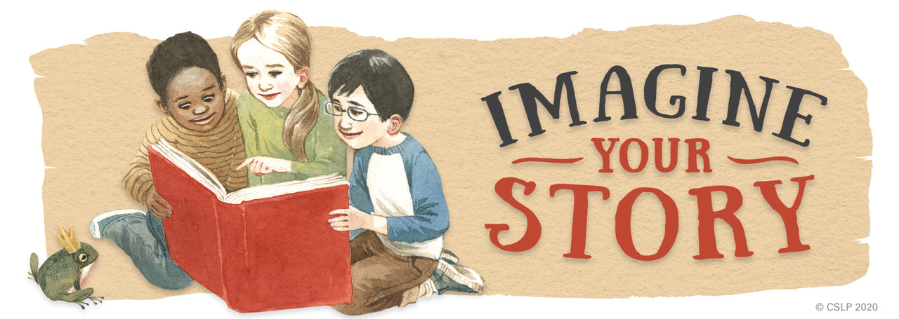Imagine Your Story Three Children with Big Red Book