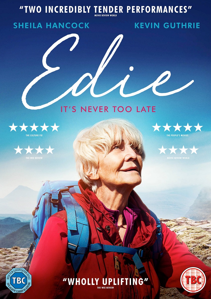 Poster for Film "Edie",  Main character Edie is looking at a mountain