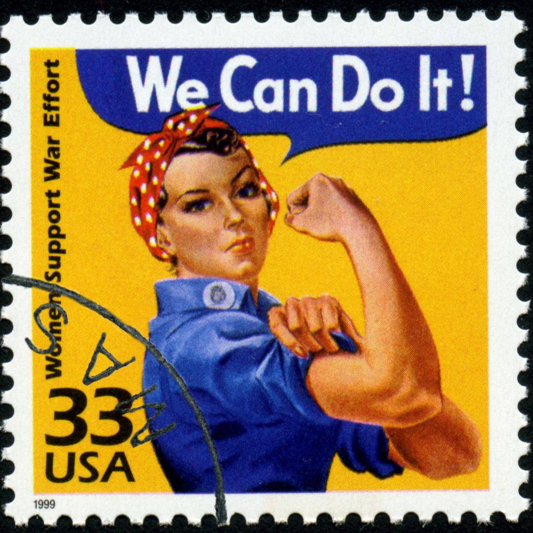 Image of stamp of Rosie the Riveter 