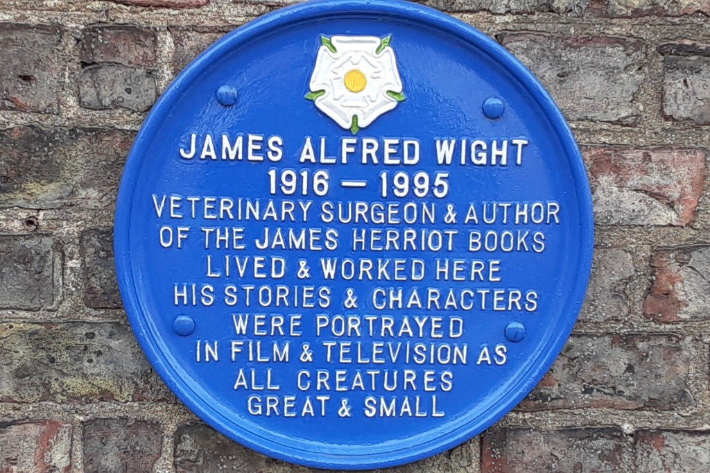 Image of plaque for James Wight, author of the James Herriot Books
