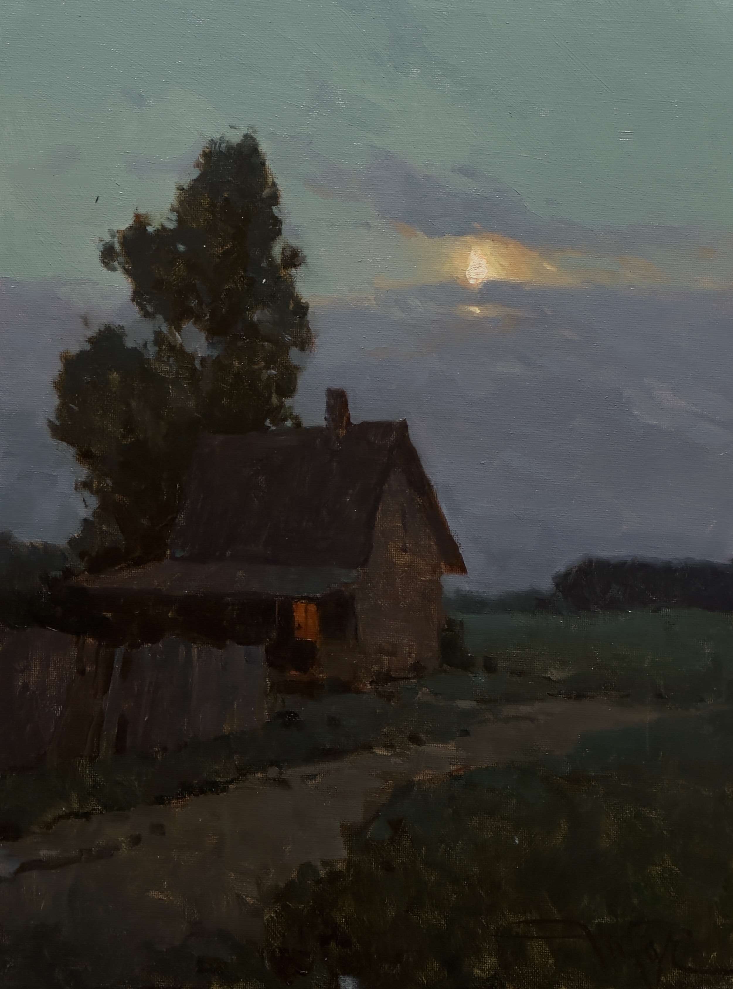 Painting of a dusk