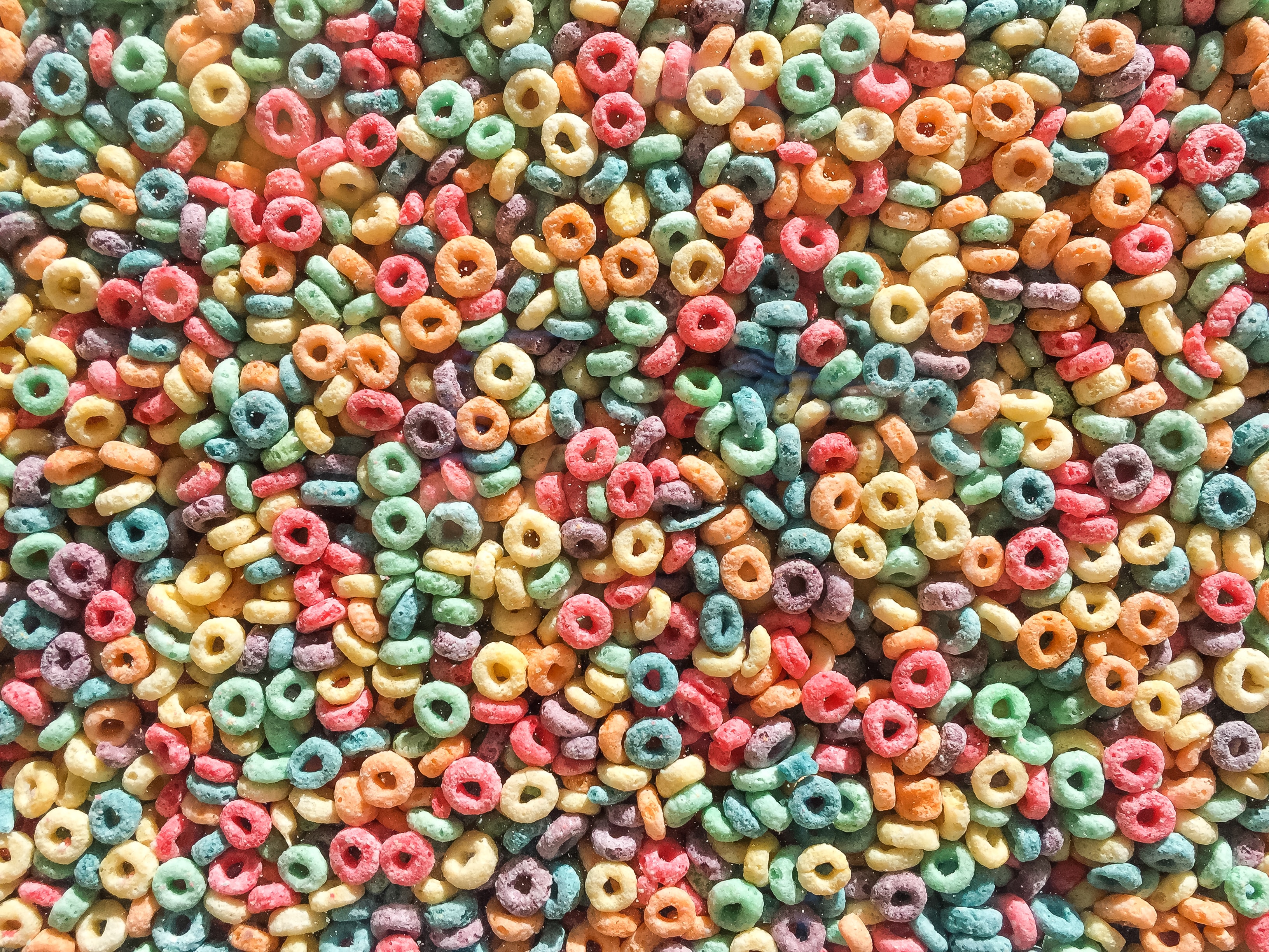 colorful froot loops type cereal