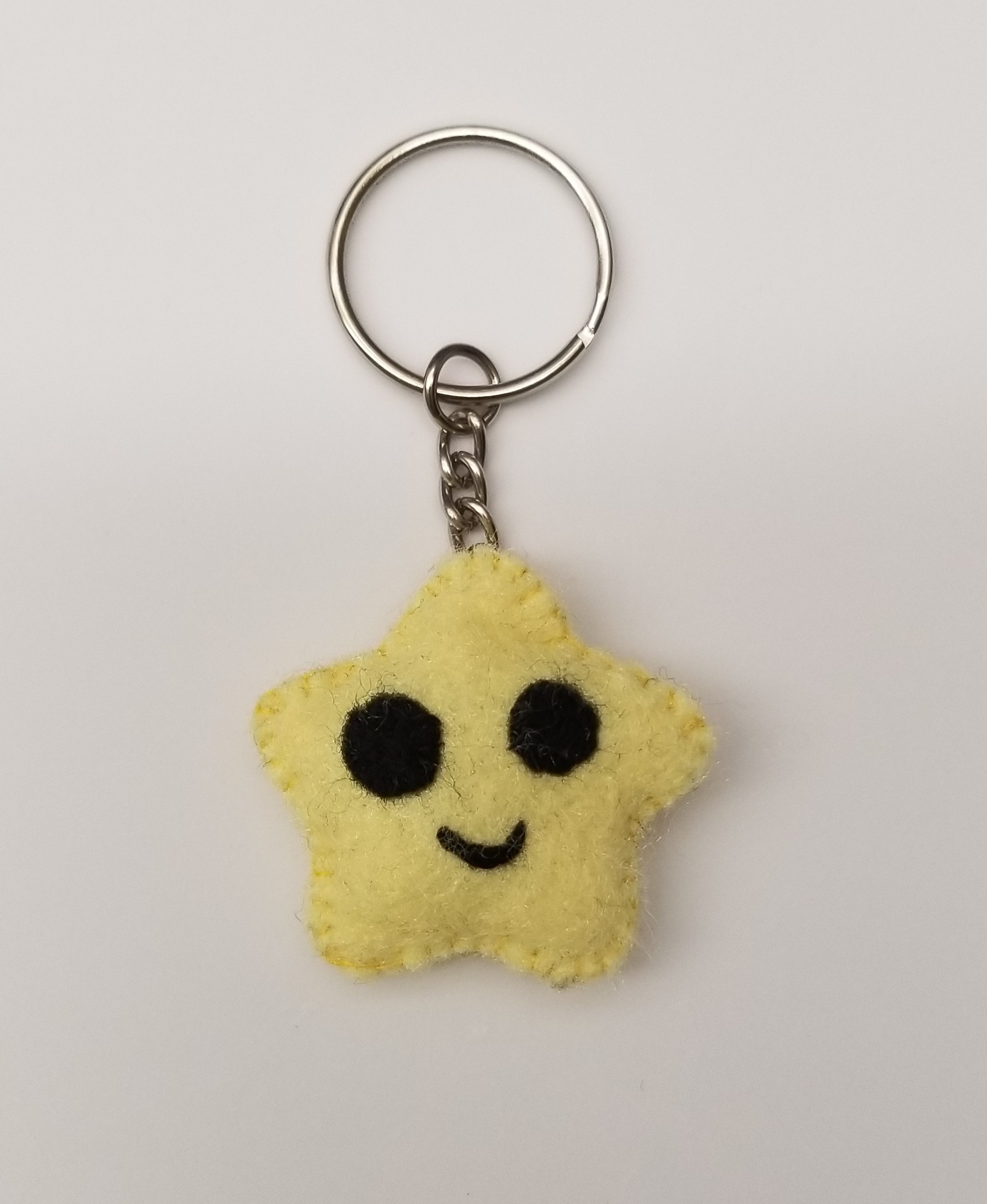A sample of the craft, a small star keychain