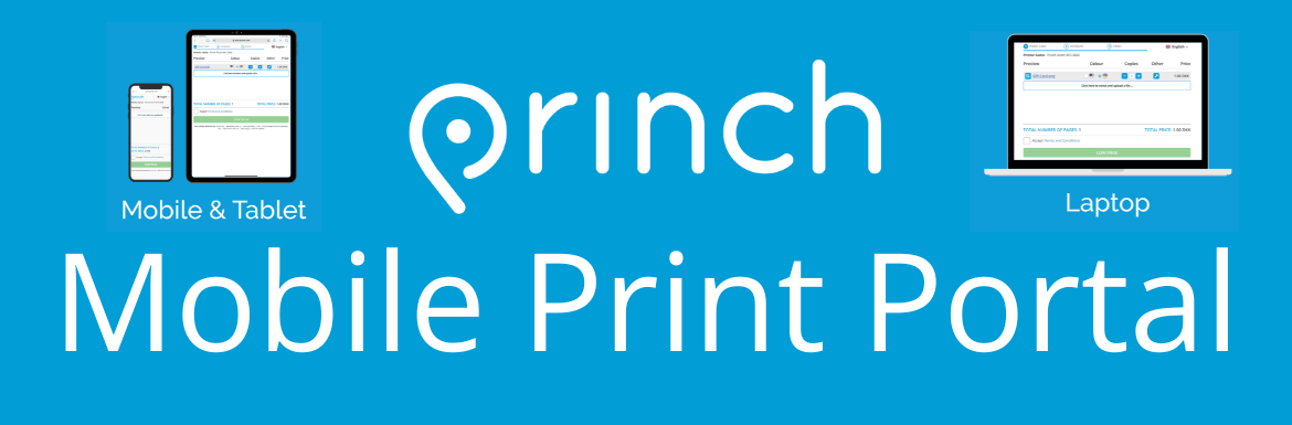 Go to Princh Mobile Print Portal Website