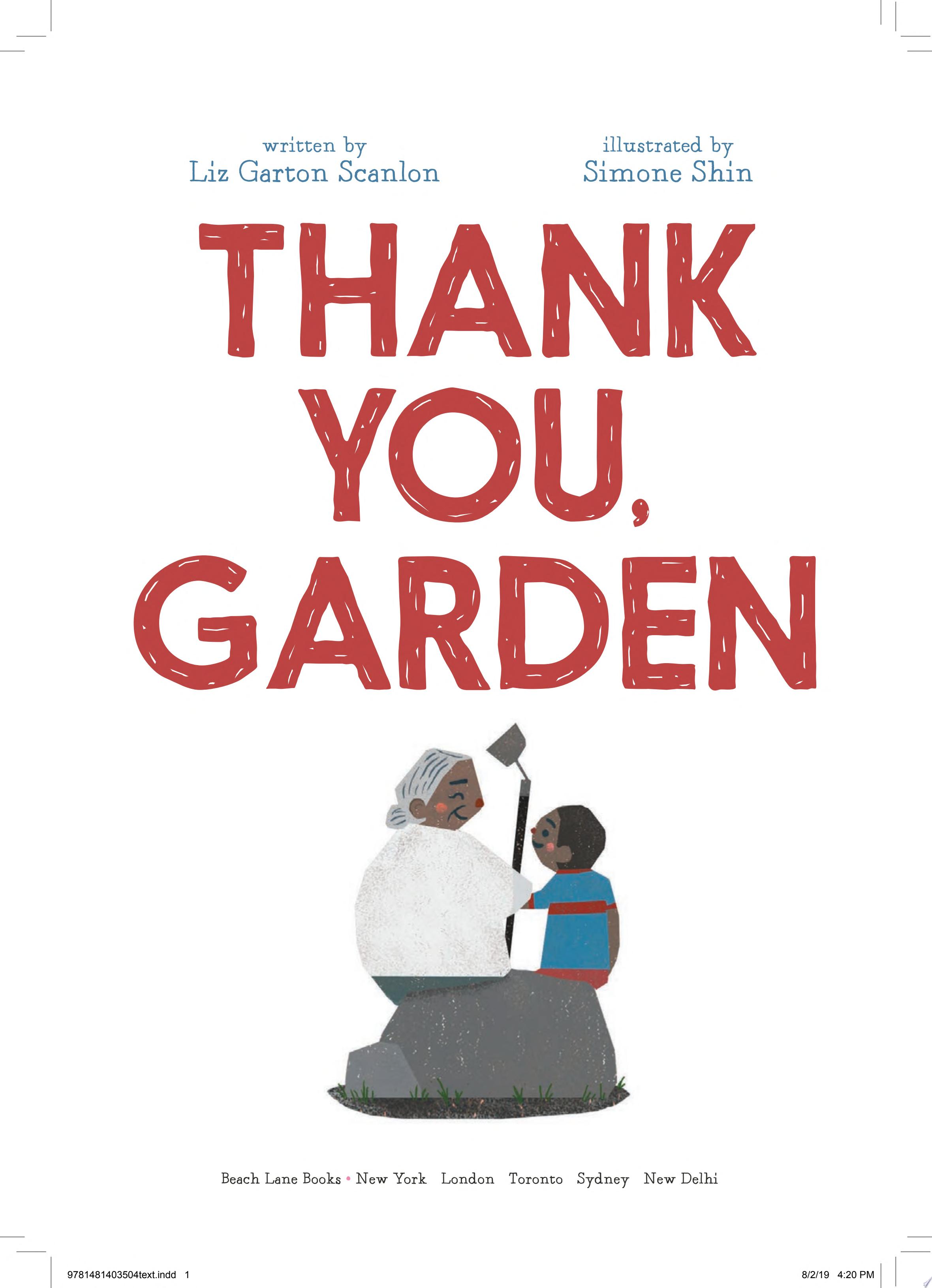 Image for "Thank You, Garden"