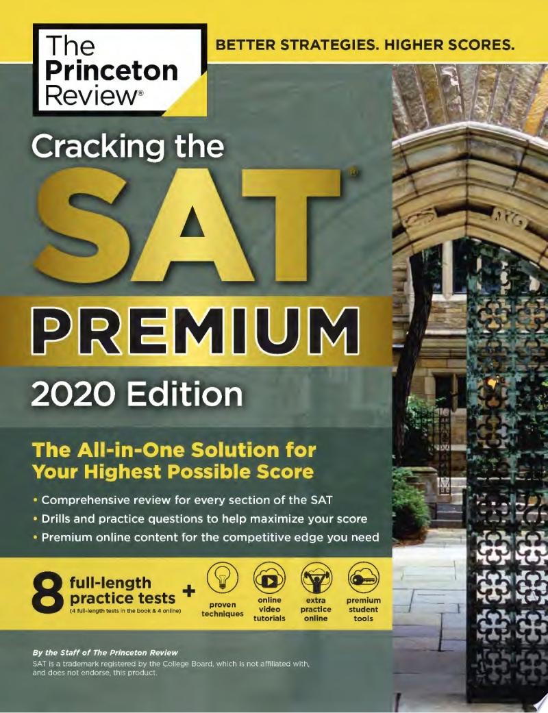 Image for "Cracking the SAT Premium Edition with 8 Practice Tests, 2020"