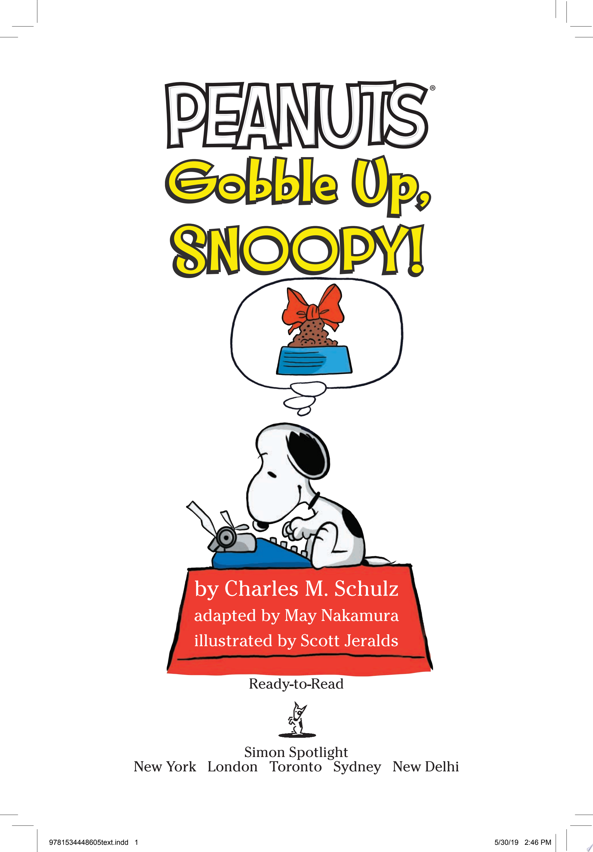 Image for "Gobble Up, Snoopy!"