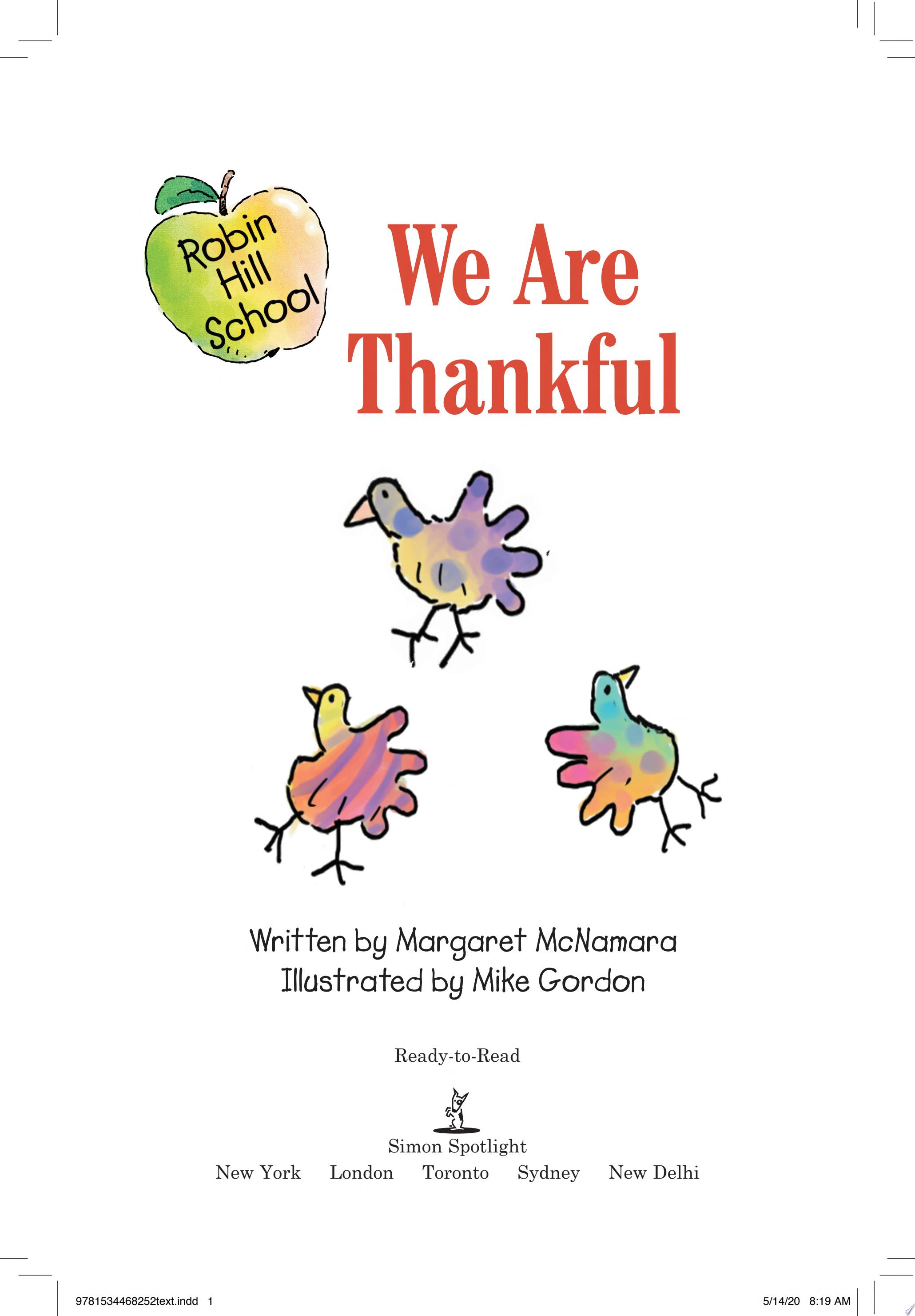 Image for "We Are Thankful"