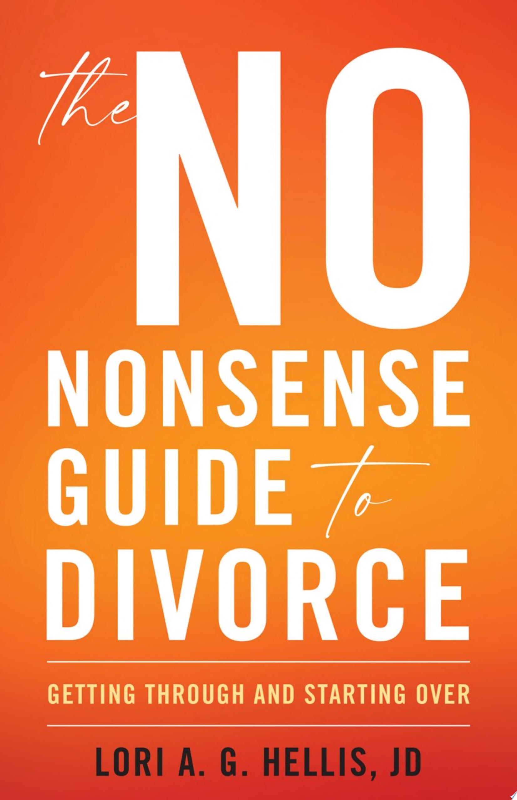 Image for "The No-Nonsense Guide to Divorce"