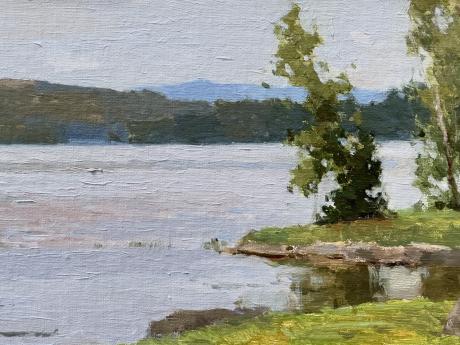 Painting of a lakeside