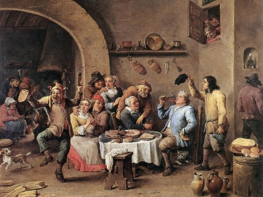 Image of people around table