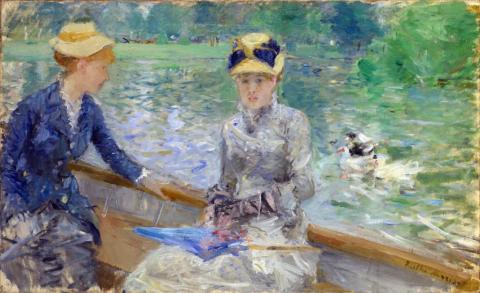 Image of Women in a rowboat