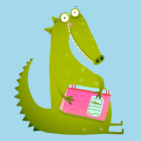 Image for "Dragon Reading Book"