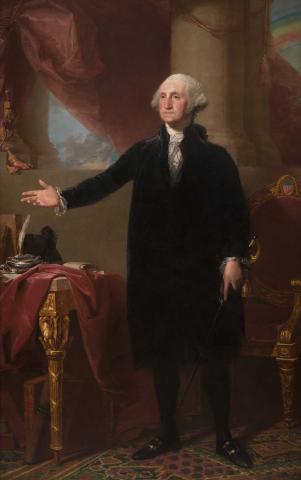 George Washington ("Lansdowne" portrait) / Gilbert Stuart / 1796 / National Portrait Gallery, Smithsonian Institution