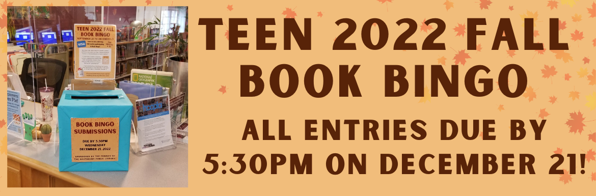 Teen Fall Book Bingo Due Slide Image